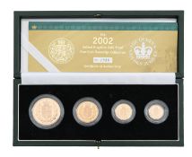 A Royal Mint 2002 UK gold proof sovereign collection