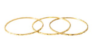 A set of three bangles
