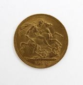 A George V full sovereign 1912