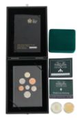 A collection of Royal Mint The Queen Mother, Queen Elizabeth II and Royal Shield of Arms proof coins