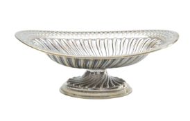 A Victorian silver pedestal dish