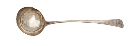 A George III silver ladle