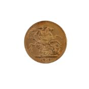 A George V 1913 full sovereign gold coin