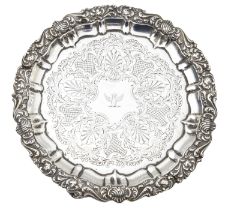An Edward VII silver salver