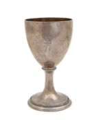 A George III silver goblet