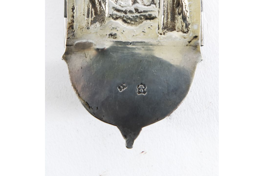 A Continental silver triptych font or bénitier - Image 2 of 2