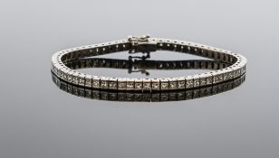 A diamond line bracelet