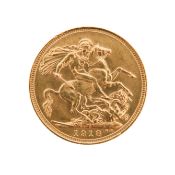 A George V 1918 full gold sovereign