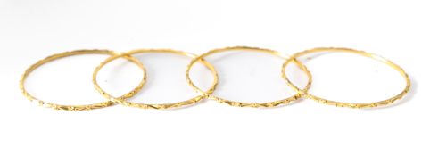 A set of four bangles