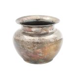 A Continental silver vase