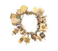 An All American college charm bracelet