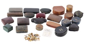 An extensive collection of cufflinks, studs, dress buttons and boxes