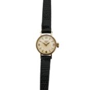 A lady's Longines manual wind watch