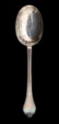 A William and Mary silver trefid spoon