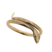 A 9ct snake bangle or armlet