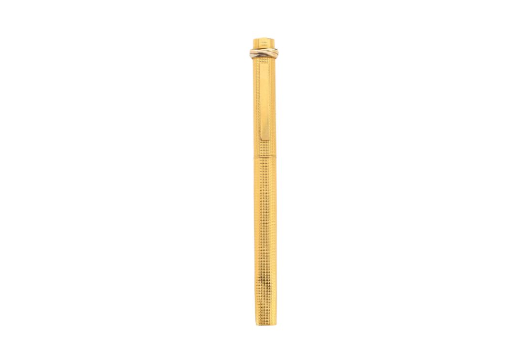 A Les Must de Cartier Trinity gold plated ball point pen - Image 1 of 2