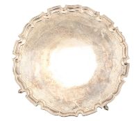 A George V silver salver