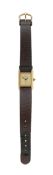 A Must de Cartier Tank silver gilt ladies wristwatch