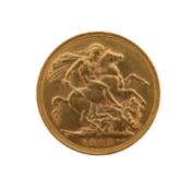 An Edward VII 1905 gold full sovereign