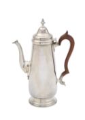 A George III style silver coffee pot