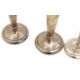 Two Edward VII and a George V silver vase, and a silver mounted coaster - Image 2 of 2