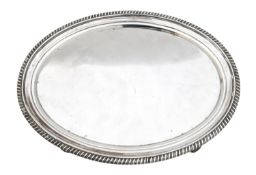 A George II silver tray
