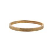A 9ct gold stiff bangle