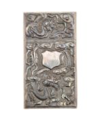 A Chinese silver card case