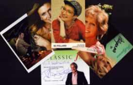 TV/FILM collection 6, assorted signed photos includes Polly Anna Woodward, John Suchet, David Caves,