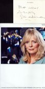 Alison Steadman signed 6x4inch white card and 12x8 inch colour photo. Good condition Est.