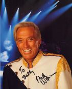 Andy Williams signed 10x8 inch colour photo. Dedicated. Good condition Est.