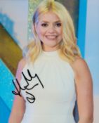 Holly Willoughby signed 10x8 inch colour photo. Good condition Est.