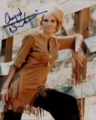 Angie Dickinson signed 10x8 inch colour photo. Good condition Est.