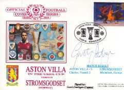 Gareth Southgate signed Aston Villa v Stromsgodset UEFA Cup 1998 Dawn FDC Good condition Est.