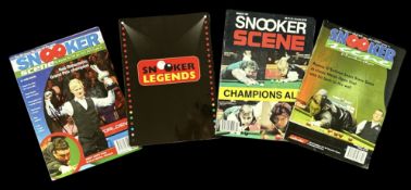 Snooker Programmes collection 4 in total , Autographs including Ronnie O'Sullivan and Steve Davis.