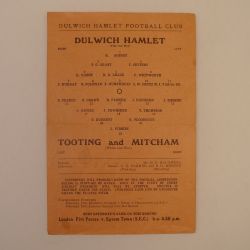 TIMED Sport vintage collectable football programs from the 1940s onwards