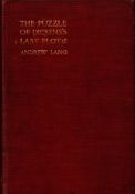 Edwin Drood. The Puzzle of Dickens's Last Plot, by Andrew Lang. Published by Chapman and Hall