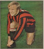 Footballer. Francis Lee signed 8.25 x 7.25 inch Approx. colour pictured magazine cut out page.
