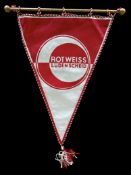 Football Vintage Rot Weiss Lüdenscheid pennant. The origins of the club go back to the formation