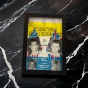 Brian London v Willi Pastrano and Terry Downes v Phil Edwards 13x10 inch overall framed Jack