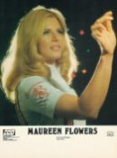 Maureen Flowers signed 10x8 inch colour promo photo. Good condition Est.