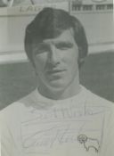 Footballer. Kevin Hector signed 7 x 5 inch Approx. black and white photo. Good condition Est.