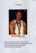 Steve Redgrave signed 6x4inch colour photo. Good condition Est.