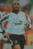 Footballer. Dean Sturridge signed 6 x 4 inch Approx. colour photo. Good condition Est.