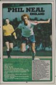 Footballer. Phil Neal signed 8.25 x 5.5 inch Approx. colour magazine cut out. Good condition Est.