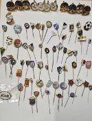 Football club pin badges, Serbia 1919 FC, Italy A.C. Fiorentina, NK Rijeka Croatia FC, Bolton