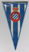 Football Real Club Deportivo Espanol Football small pennant, Real Club Deportivo Espanyol de