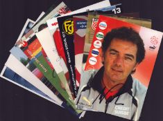 Football 10 signed 6x4 inch approx promo photos including names of Anton Polster, Raimondo Ponte,