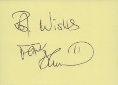 Boxing. Frank Bruno, MBE signed 4 x 3 inch Approx. Yellow card. Good condition Est.