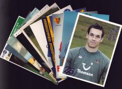 Football 10 signed 6x4 inch approx promo photos including names of Martin Fulop, Fabian Frei, Fregno
